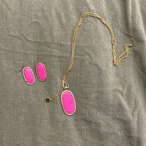 Bright Pink Kendra Scott Set